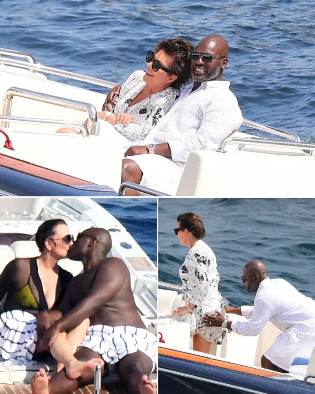 Kris Jenner, 68, and her lover, Corey Gamble, 43, have passionate moments on a luxury yacht trip